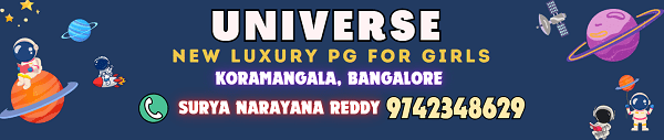 Universe New Luxury PG for Ladies in Koramangala Bangalore - Best PG in Bangalore for Ladies 